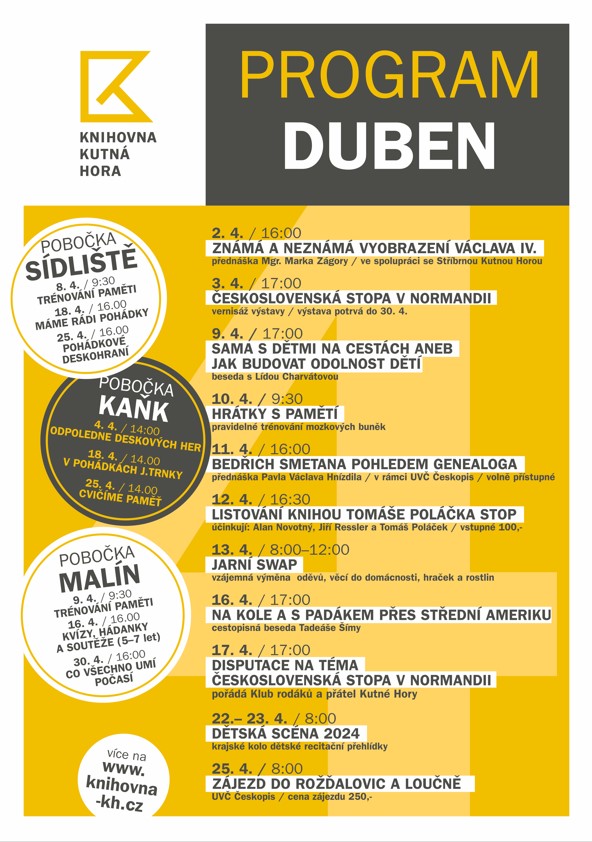 program duben – webik