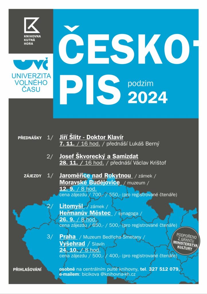 Plakát na českopis podzim 2024